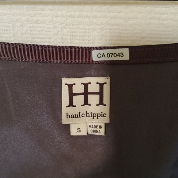 Suede & Silk Haute Hippie Micro Miniskirt - Picture 2 of 6